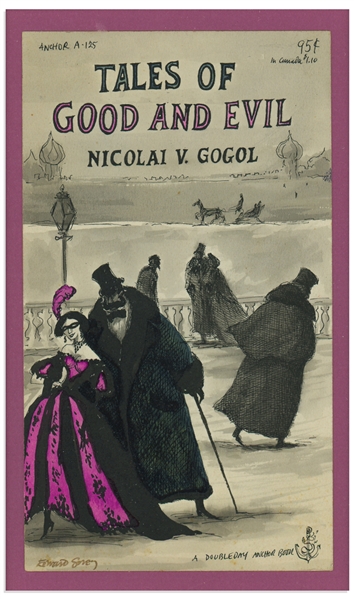 Edward Gorey Original Artwork for "Tales of Good and Evil"